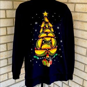 Unisex Taco Christmas Tree Sweatshirt